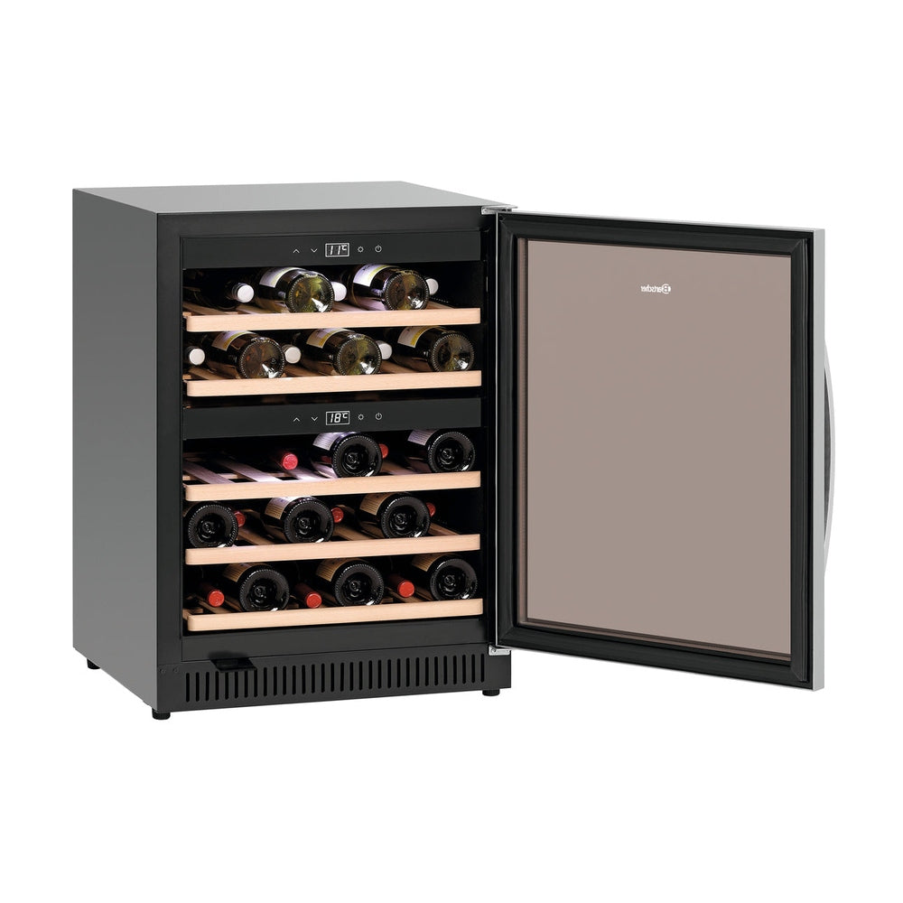 Bartscher Weinkühlschrank 2Z – 40 Flaschen, 2 Temperaturzonen Bartscher