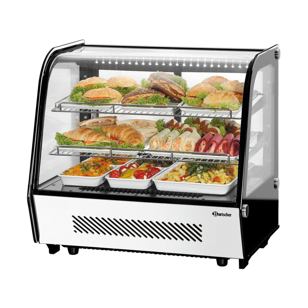 Bartscher Kühlvitrine Deli-Cool II – 120 L, Doppelglas, Umluft Bartscher