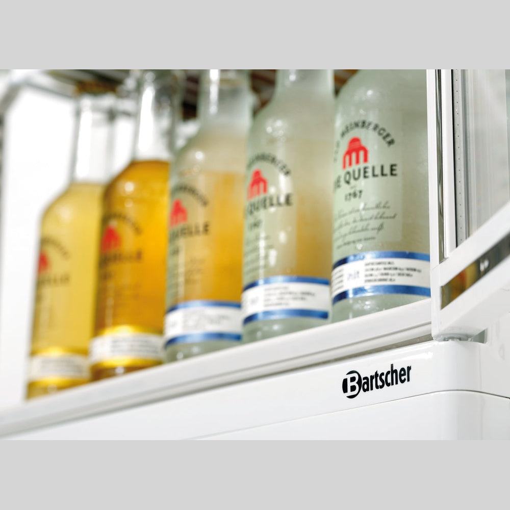 Bartscher Mini-Kühlvitrine 78 L weiss – Umluftkühlung, LED Bartscher