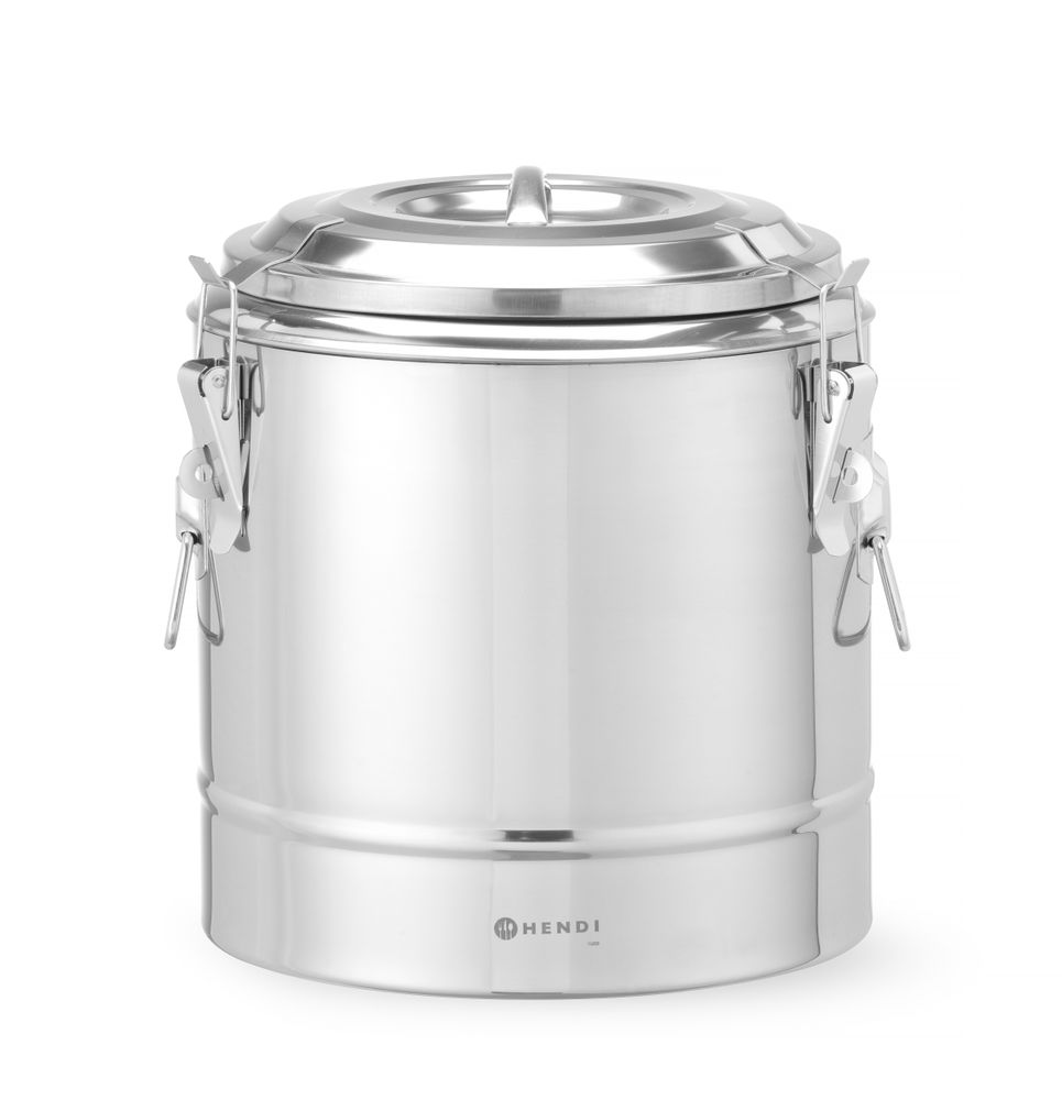 HENDI Thermotransportbehälter Kitchen Line 11 l – Edelstahl, isoliert