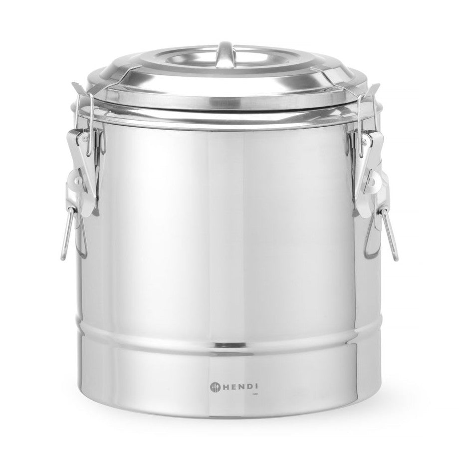 HENDI Thermotransportbehälter Kitchen Line 11 l – Edelstahl, isoliert