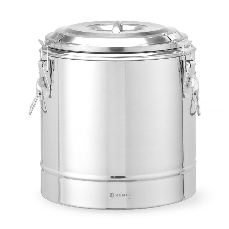 HENDI Thermotransportbehälter Kitchen Line 19 l – Edelstahl, isoliert