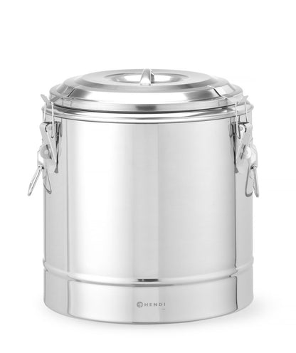 HENDI Thermotransportbehälter Kitchen Line 19 l – Edelstahl, isoliert