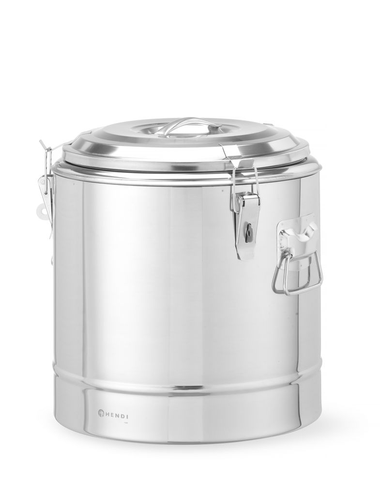 HENDI Thermotransportbehälter Kitchen Line 19 l – Edelstahl, isoliert