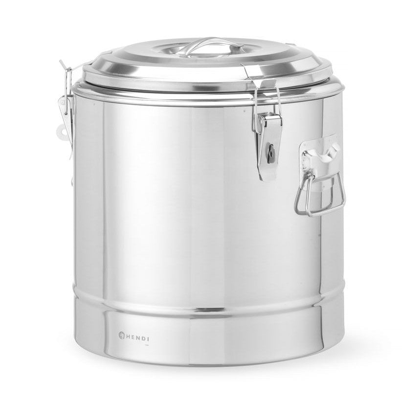 HENDI Thermotransportbehälter Kitchen Line 19 l – Edelstahl, isoliert
