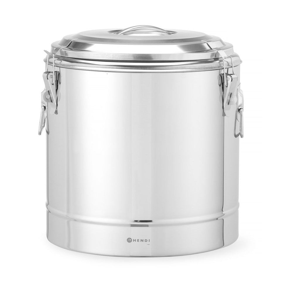 HENDI Thermotransportbehälter Kitchen Line 31 l – Edelstahl, isoliert