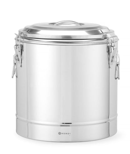 HENDI Thermotransportbehälter Kitchen Line 31 l – Edelstahl, isoliert