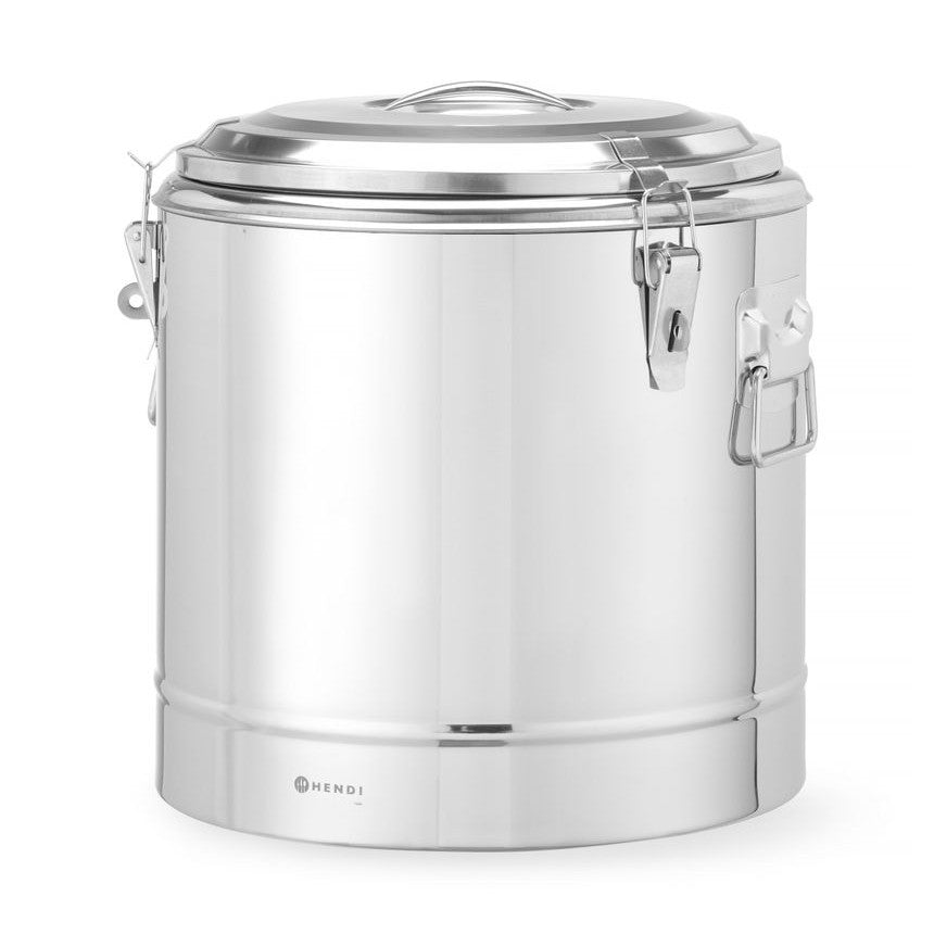 HENDI Thermotransportbehälter Kitchen Line 31 l – Edelstahl, isoliert