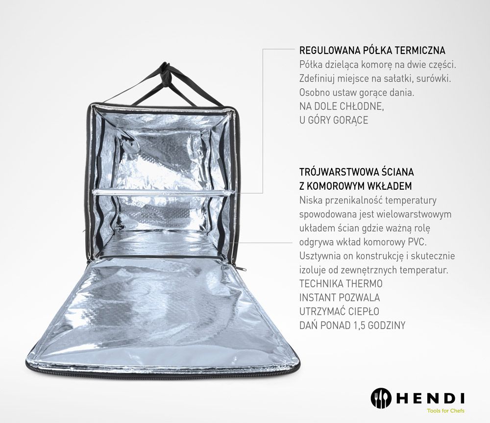 HENDI Thermo-Transportrucksack – 75,2 L, schwarz HENDI