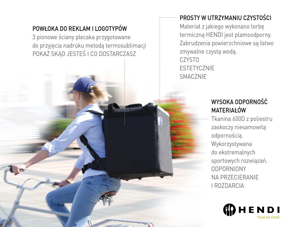 HENDI Thermo-Transportrucksack – 75,2 L, schwarz HENDI