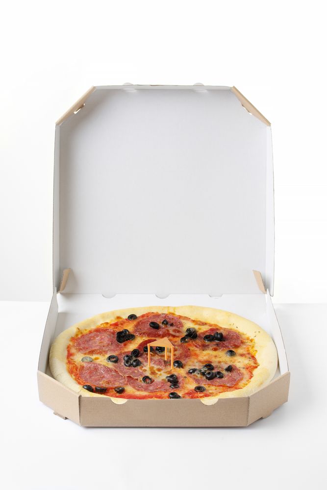 HENDI Abstandhalter für Pizzen – 500 Stück, orange HENDI