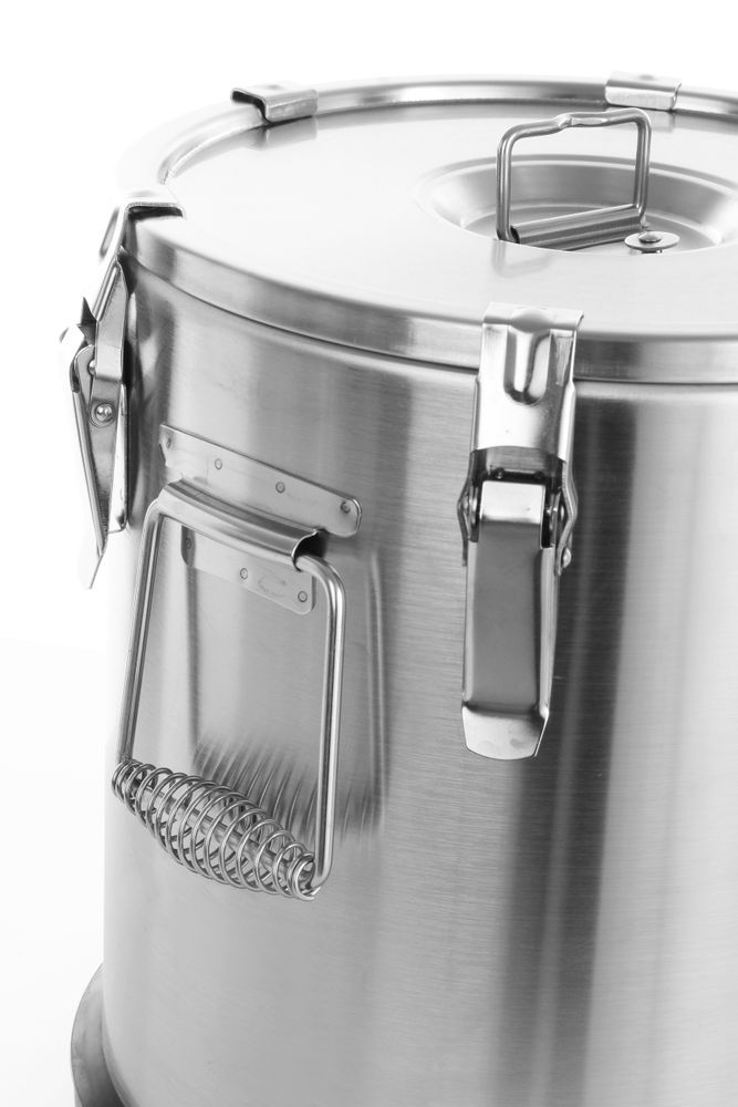 HENDI Thermotransportbehälter Profi Line – 10 L, Edelstahl, stapelbar
