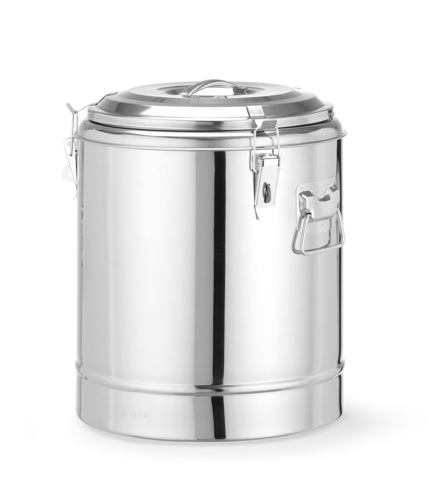 HENDI Thermotransportbehälter Kitchen Line 23 l – Edelstahl, isoliert