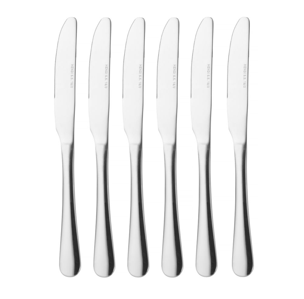 HENDI Tafelmesser Profi Line – 6 Stück, 225 mm