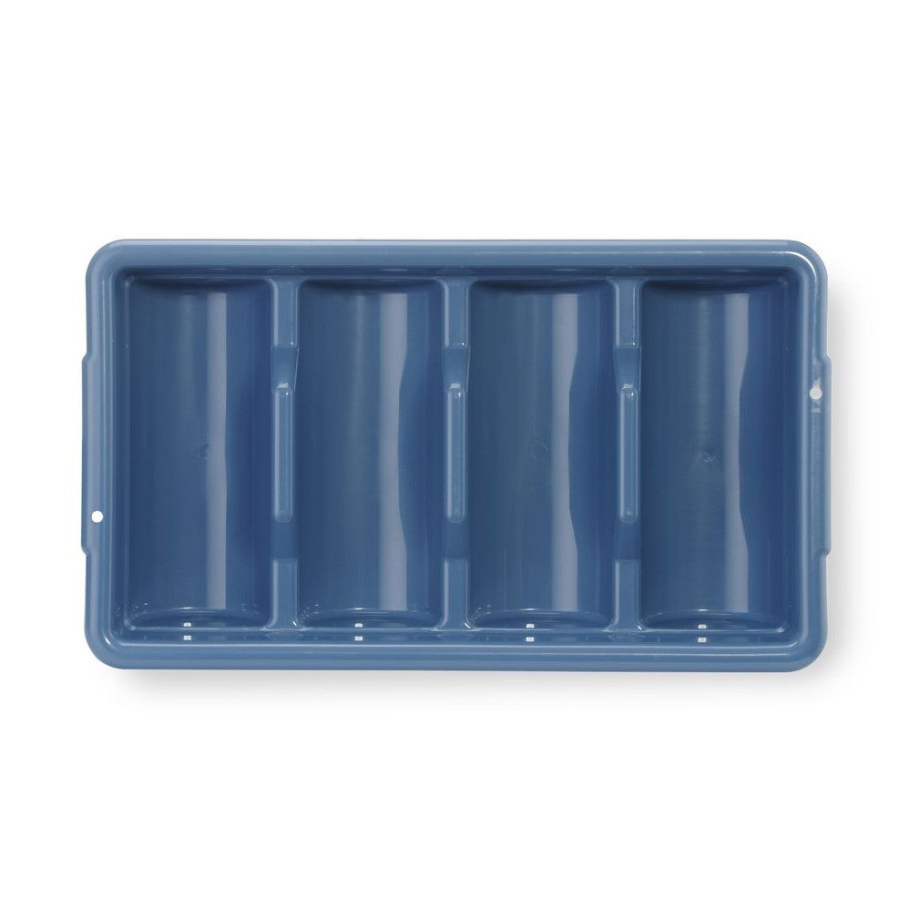 HENDI Besteck-Set mit Tablett – 200-teilig, Tablett blau