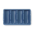 HENDI Besteck-Set mit Tablett – 200-teilig, Tablett blau