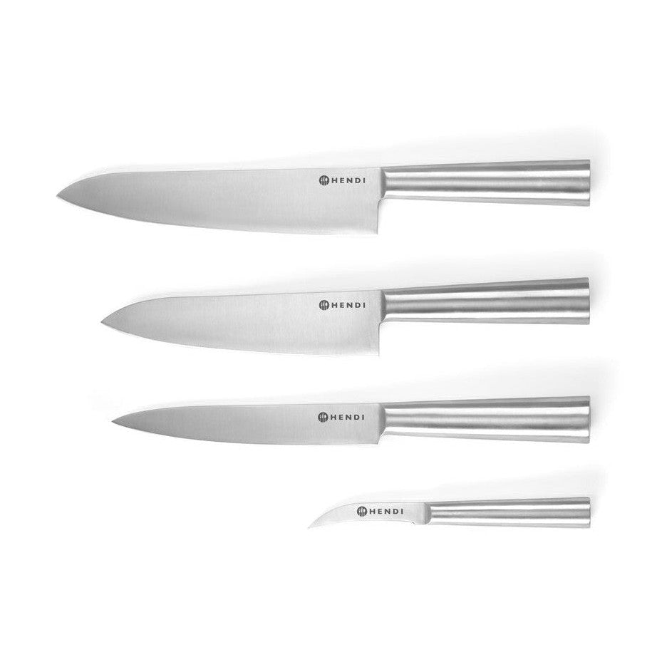 HENDI Messerset 4-teilig – Edelstahl 3Cr13 HENDI