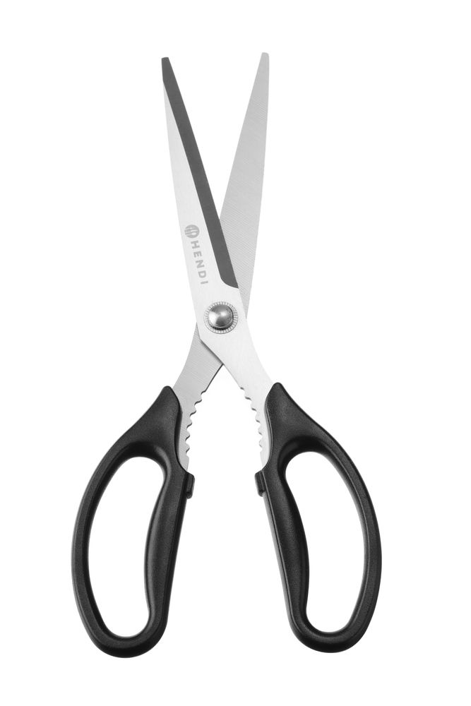 HENDI Küchenschere – 252 mm, Schwarz, spülmaschinengeeignet