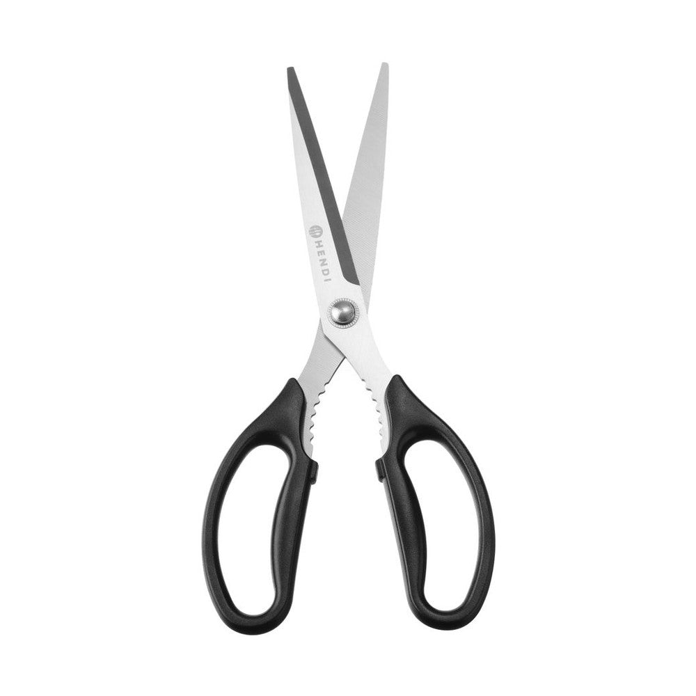 HENDI Küchenschere – 252 mm, Schwarz, spülmaschinengeeignet