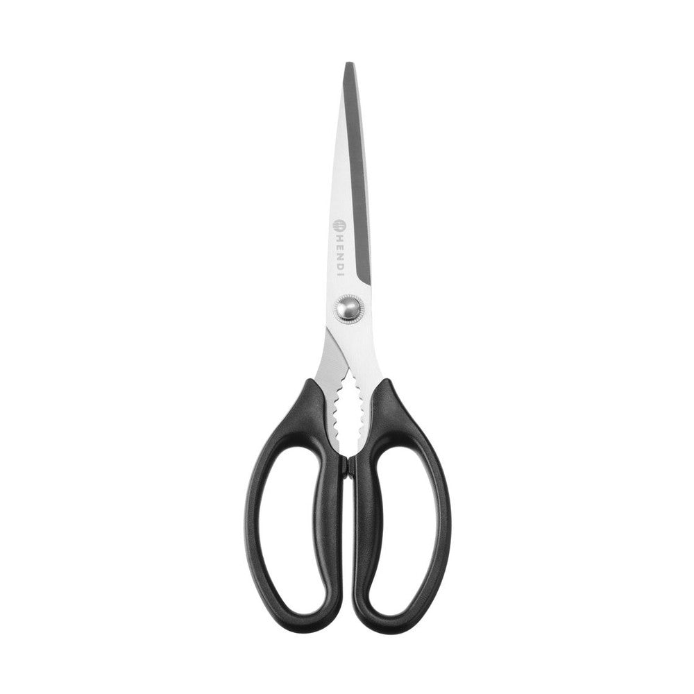 HENDI Küchenschere – 252 mm, Schwarz, spülmaschinengeeignet