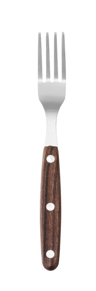 HENDI Steakgabel Profi Line – 200 mm, Griff braun, 6 Stück