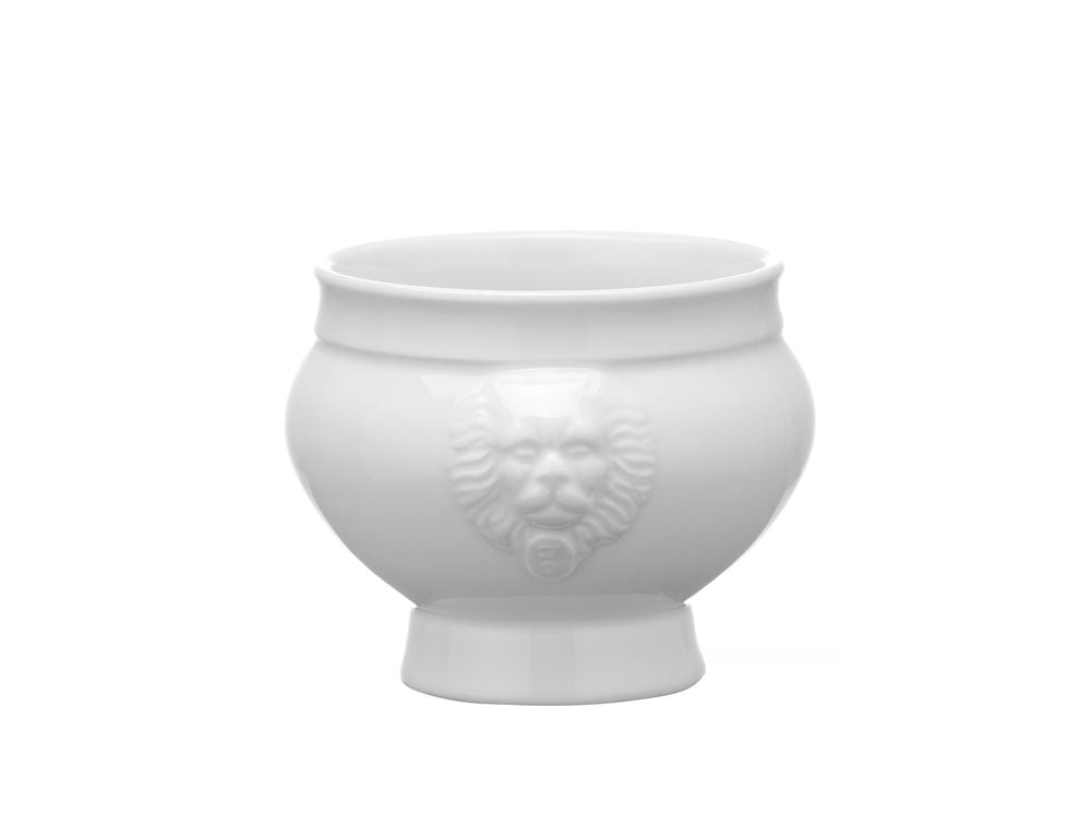 HENDI Suppenschüssel Lionhead – 0,25 L, Porzellan weiss