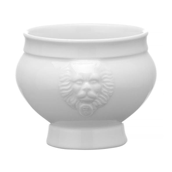 HENDI Suppenschüssel Lionhead – 0,25 L, Porzellan weiss HENDI
