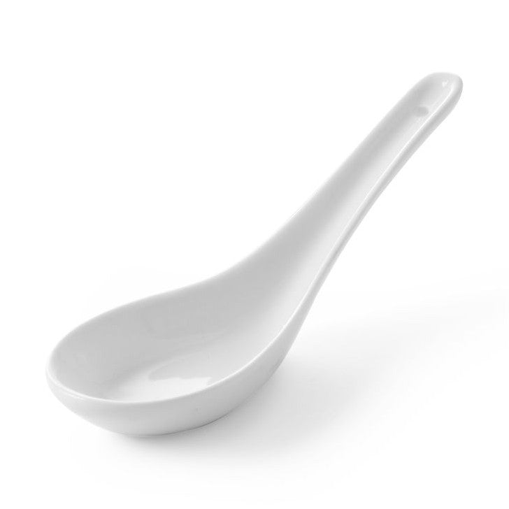 HENDI Tapasschälchen Cuchara – 6 Stk., Porzellan weiss HENDI