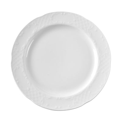 HENDI flat dinner plate Flora Ø 300 mm – white hotel porcelain