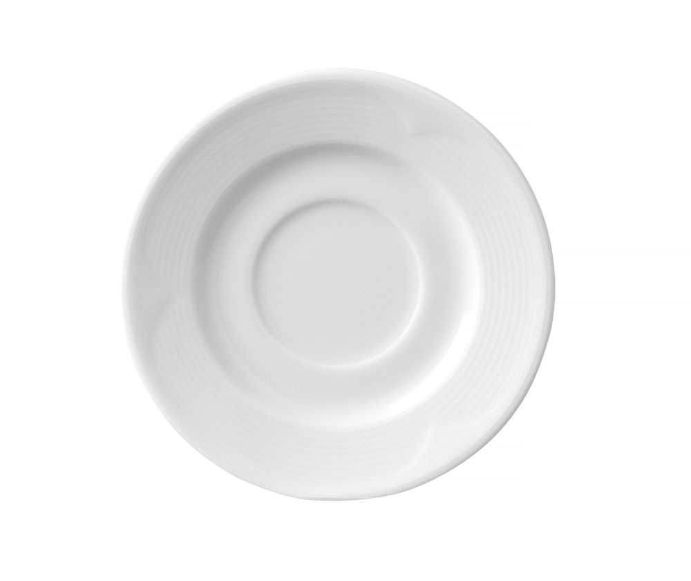 HENDI Espresso-Untertasse Saturn – Ø 125 mm, Hotelporzellan