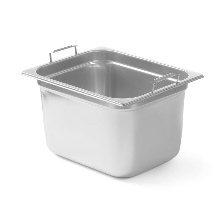 HENDI GN-Behälter GN 1/2 mit Klappgriffen – 200 mm tief, 12,5 l