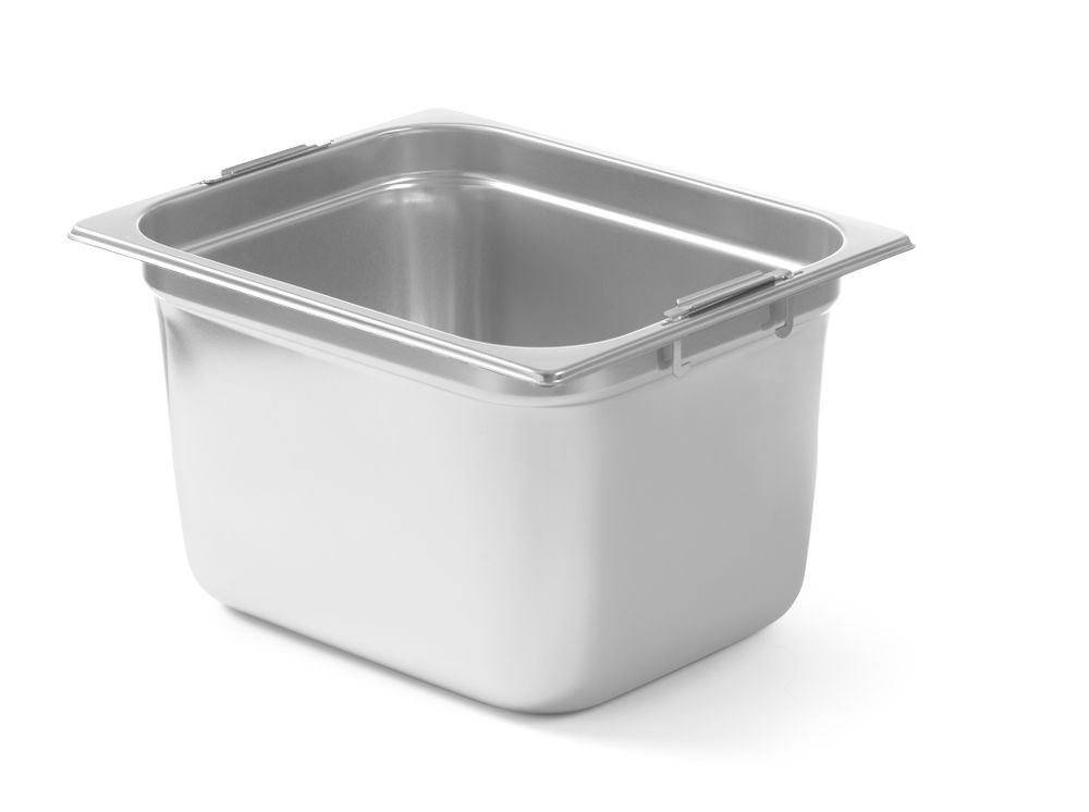 HENDI GN-Behälter GN 1/2 mit Klappgriffen – 200 mm tief, 12,5 l