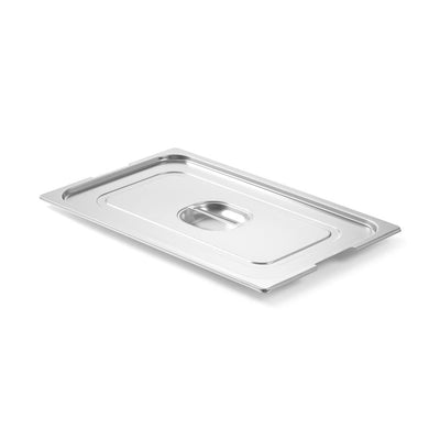 HENDI GN Container Lid GN 1/1 with Handle Cutout – Stainless Steel 18/10