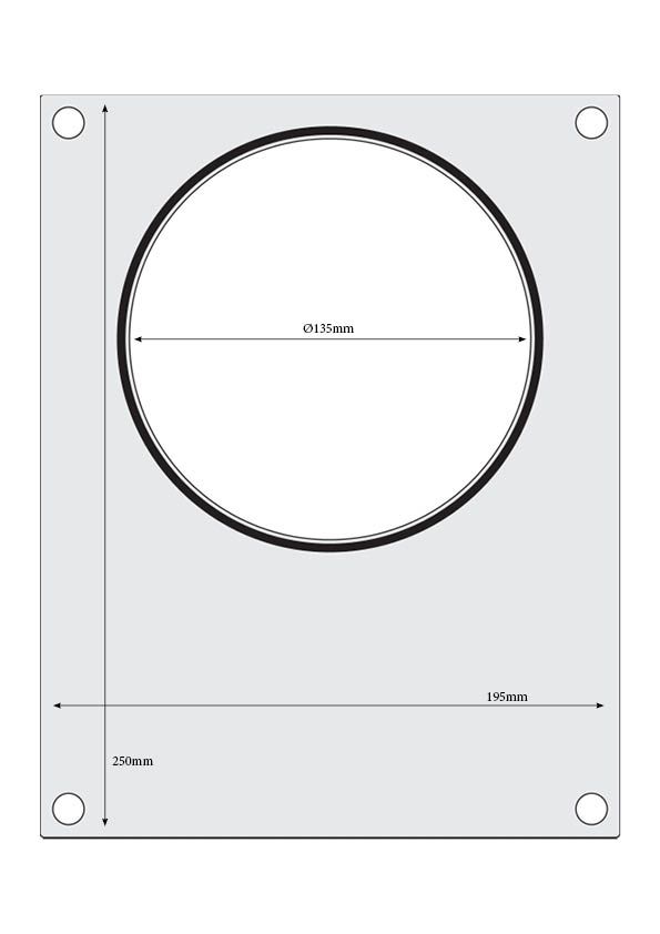 HENDI Matrize für Versiegelungsmaschine – runder Behälter Ø 165 mm