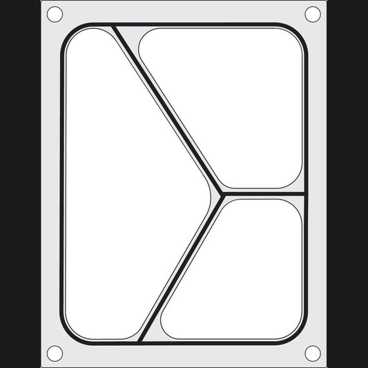 HENDI Matrize für Versiegelungsmaschine – 3-teilig, 227 × 178 mm HENDI