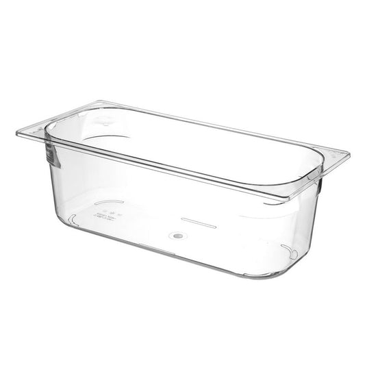 Eiscreme-Behälter Polycarbonat, HENDI, 5L, Transparent, 360x250x H 80mm HENDI