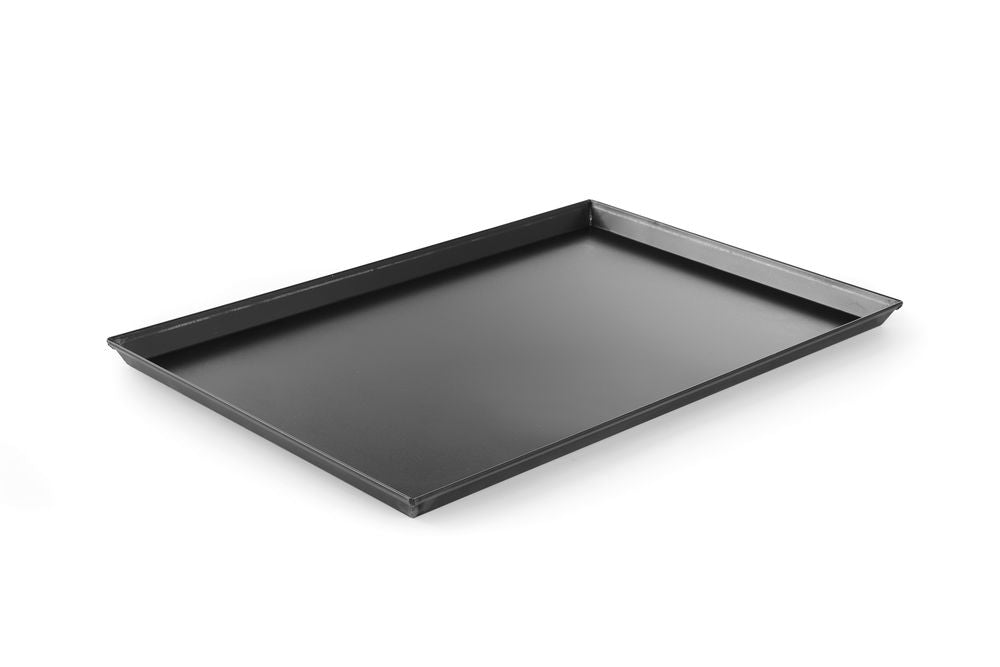 HENDI Pizzablech rechteckig 600 × 400 mm – Blaustahl