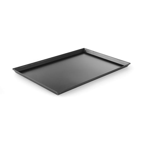 HENDI Pizzablech rechteckig 600 × 400 mm – Blaustahl