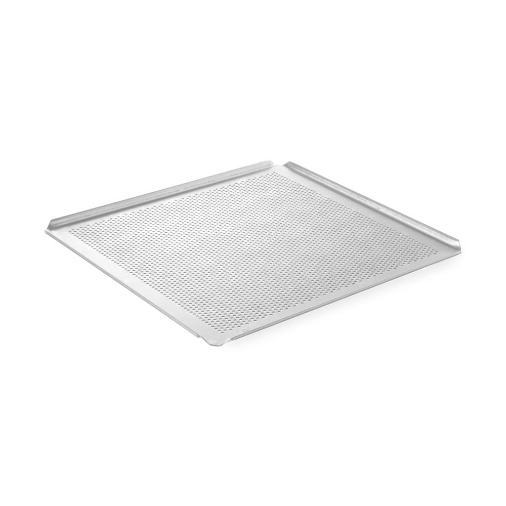 HENDI Blech mit 4 Rändern GN 2/3 – Aluminium, perforiert