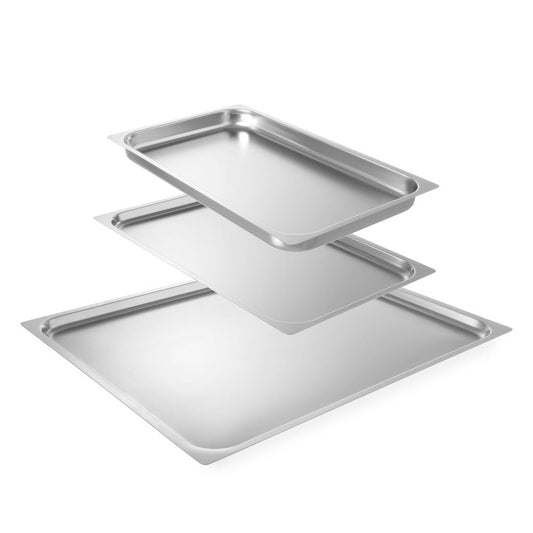 Gastronorm-Backblech Profi Line GN 2/1, HENDI, Profi Line, GN 2/1, 650x530x H 20mm HENDI