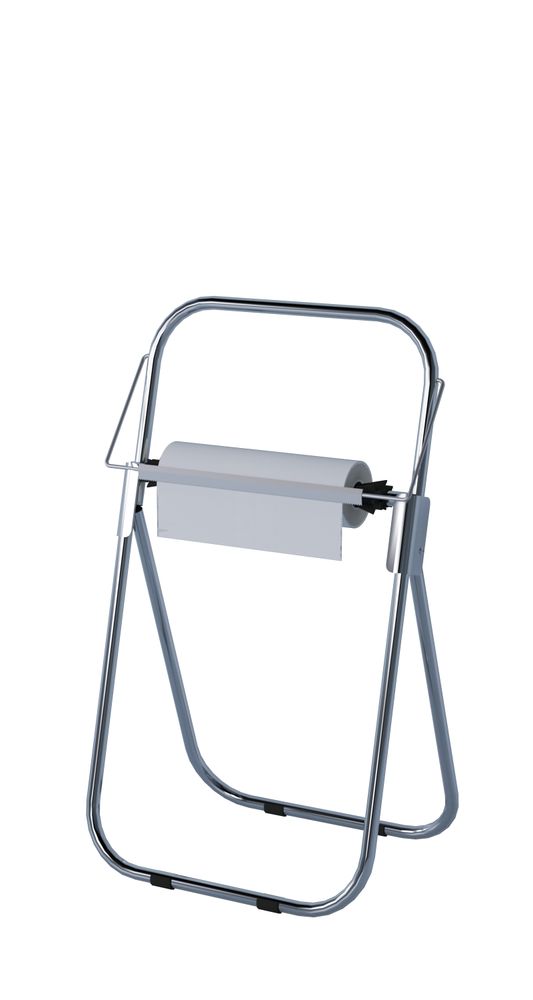 HENDI Papierhandtuchspender freistehend – Edelstahl, Rollen 430 mm