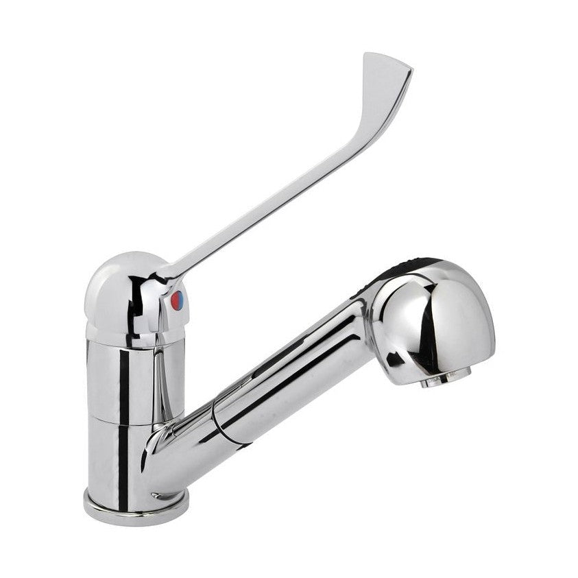 HENDI Wasserhahn ausziehbar – Edelstahl, Brauseschlauch 120 cm HENDI