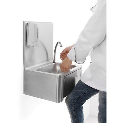 Handwaschbecken mit Kniebedienung, HENDI, 400x335x H 570mm HENDI