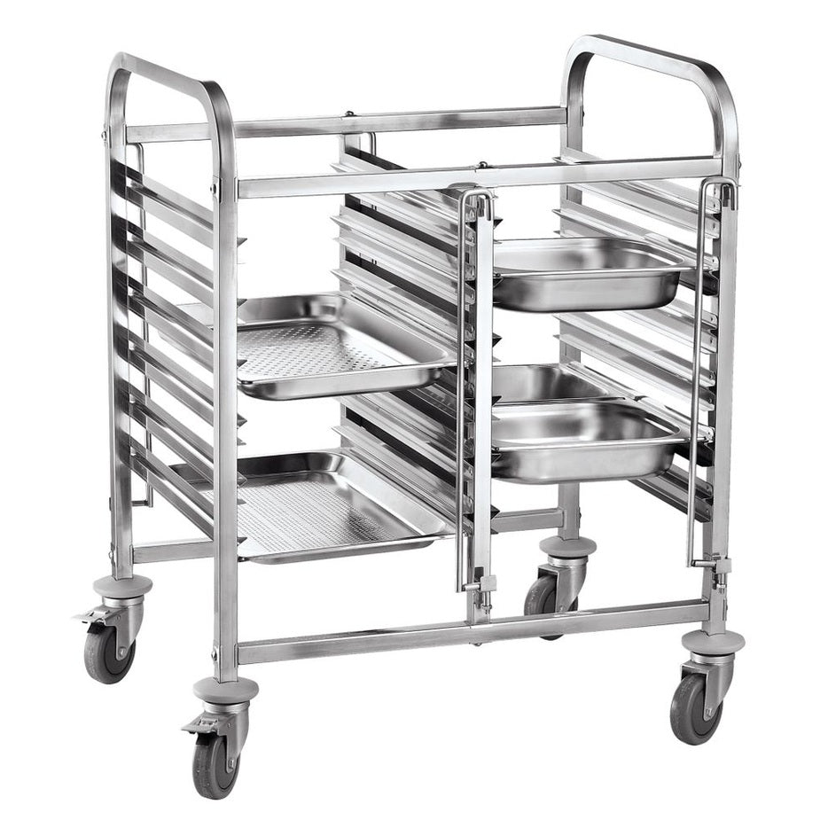 HENDI Transportwagen doppelt – 12 × GN 1/1 HENDI