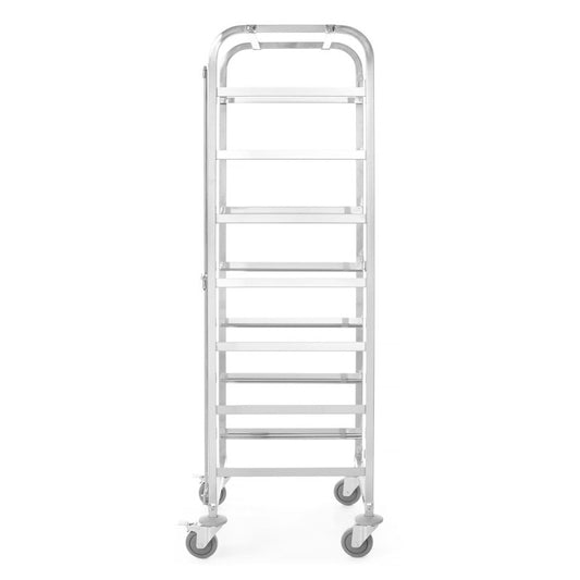 Transportwagen für Spülmaschinenkörbe - 7 Körbe à 500x500 mm, HENDI, 615x560x H 1710mm HENDI