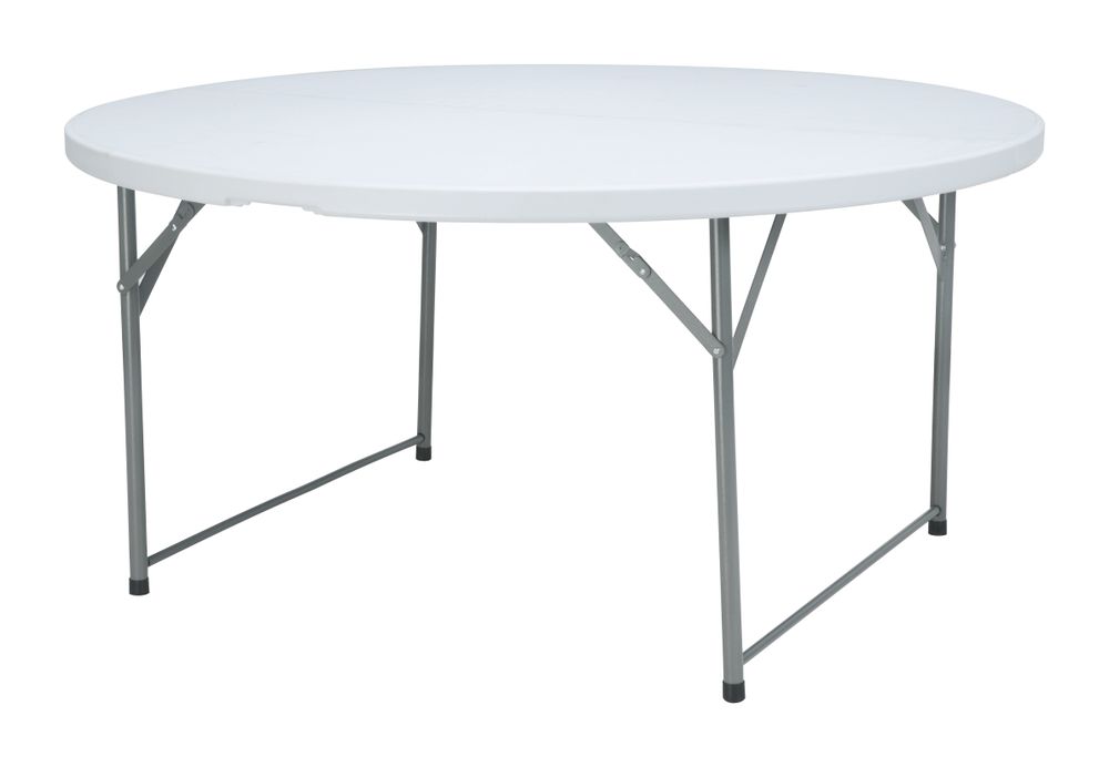 HENDI Buffettisch rund klappbar – Ø 1500 mm, weiss HENDI