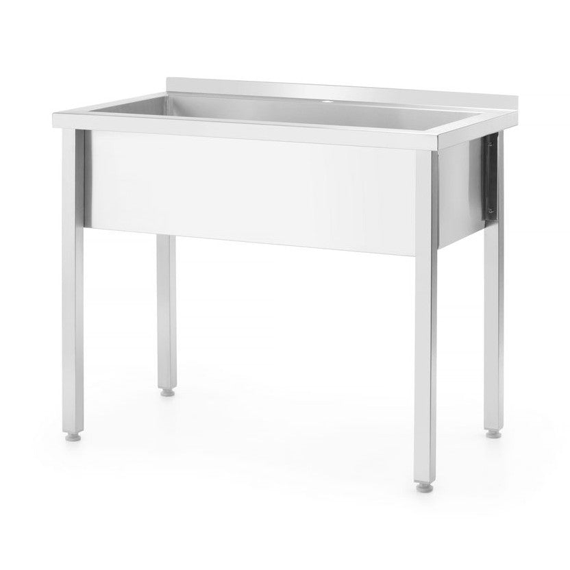 HENDI Spültisch Budget Line – 1 Becken, 800 × 600 mm HENDI