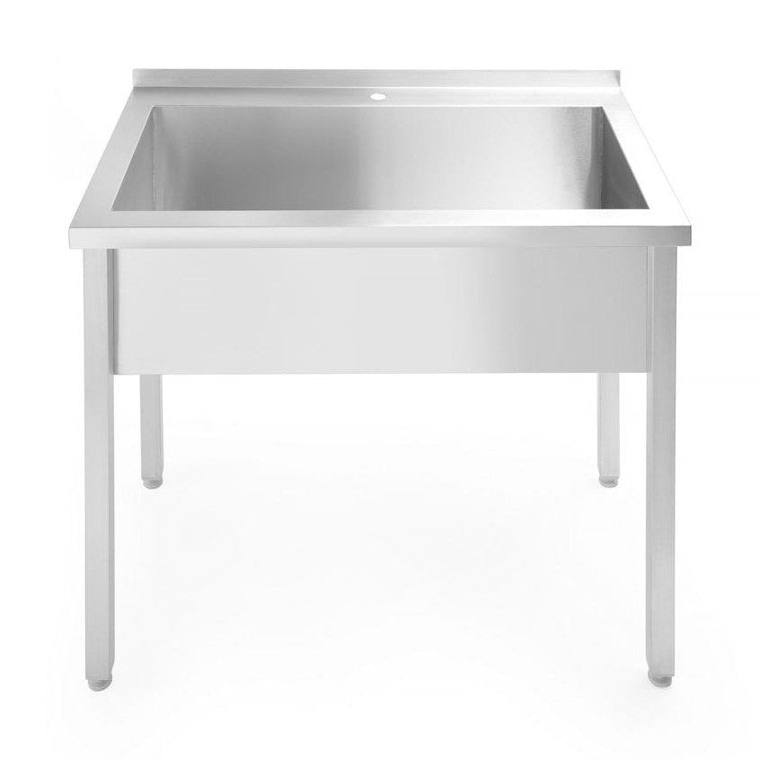 HENDI Spültisch Budget Line – 1 Becken, 800 × 600 mm HENDI