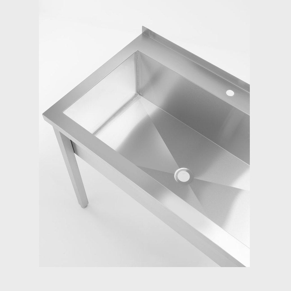 HENDI Spültisch Budget Line – 1 Becken, 800 × 600 mm HENDI
