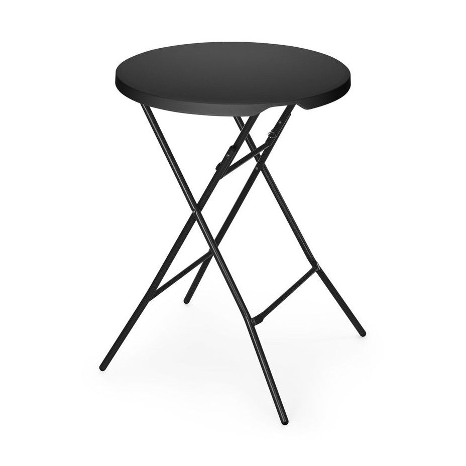 AmerBox Bar-Stehtisch rund – Ø 800 mm, klappbar, Schwarz